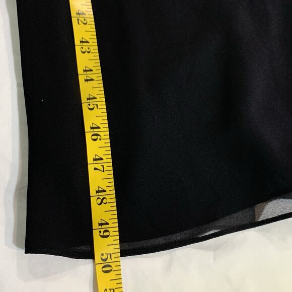 Positive Attitude Black Dress Women's 10 Petite Chiffon Lined - Picture 13 of 13